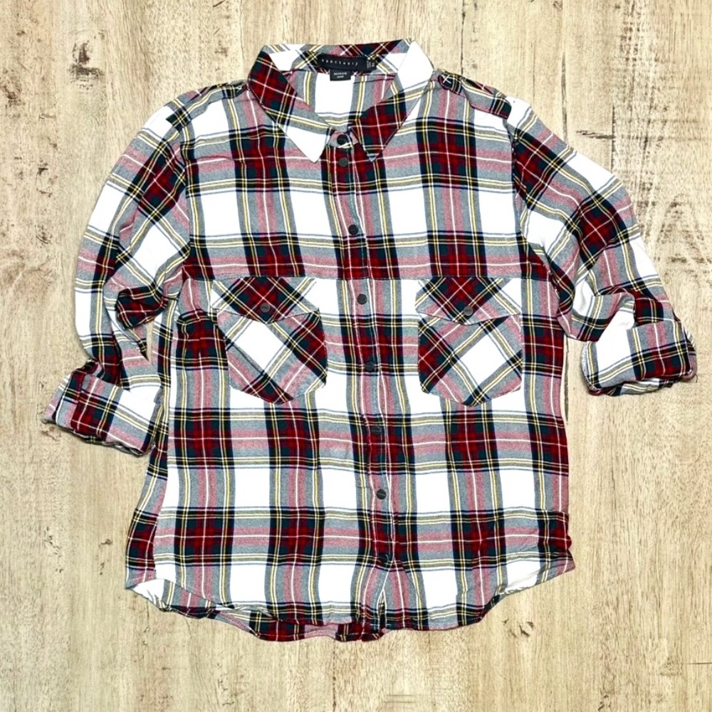 Sanctuary Boyfriend Long Sleeve Button Down Shirt